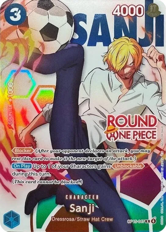 Sanji (Round 1 Promo) #op15-047 – One Piece Promotion Cards
