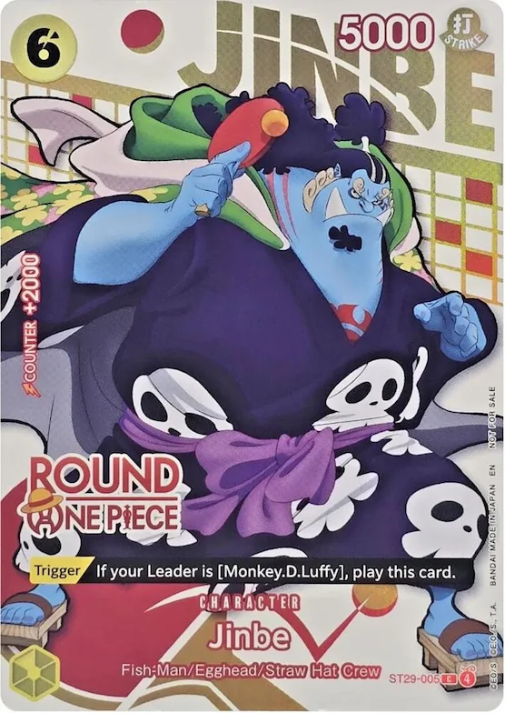 Jinbe (Round 1 Promo) #st29-005 – One Piece Promotion Cards