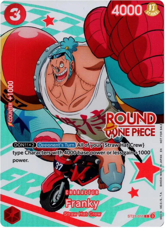 Franky (Round 1 Promo) #st21-011 – One Piece Promotion Cards