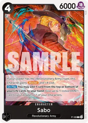 Sabo (P-105) p-105 – ST35 – Starter Deck 35: RED/BLACK Sabo