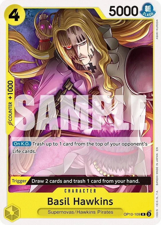 Basil Hawkins #op10-109 – Starter Deck 36: YELLOW Eustass”Captain”Kid