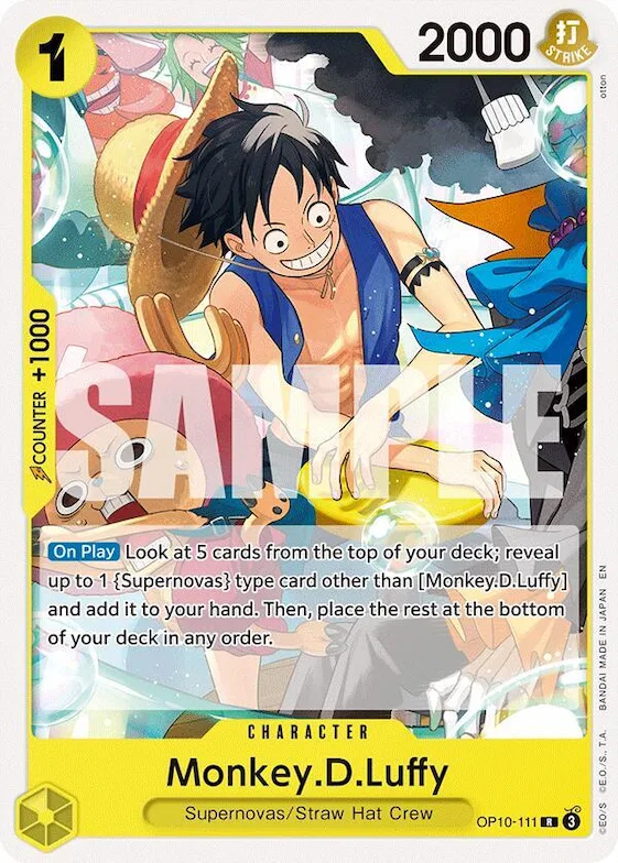 Monkey.D.Luffy #op10-111 – Starter Deck 36: YELLOW Eustass”Captain”Kid