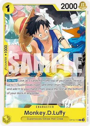 Monkey.D.Luffy #op10-111 – Starter Deck 36: YELLOW Eustass”Captain”Kid