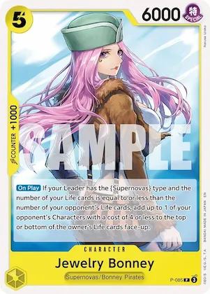 Jewelry Bonney #p-085 – Starter Deck 36: YELLOW Eustass”Captain”Kid
