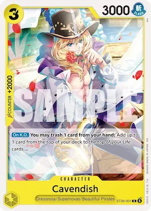 Cavendish #st36-001 – Starter Deck 36: YELLOW Eustass”Captain”Kid