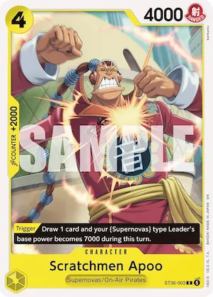 Scratchmen Apoo #st36-003 – Starter Deck 36: YELLOW Eustass”Captain”Kid