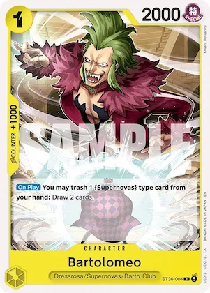 Bartolomeo #st36-004 – Starter Deck 36: YELLOW Eustass”Captain”Kid
