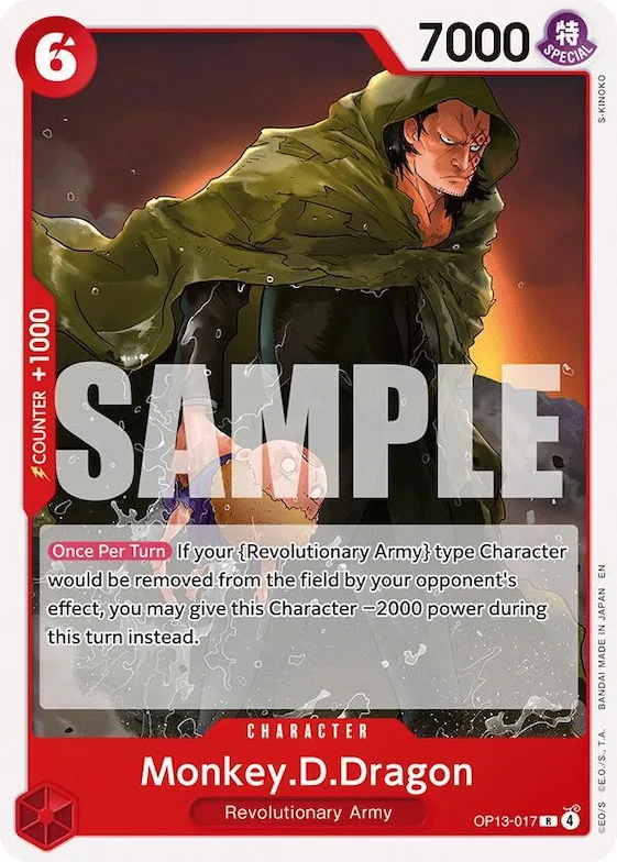 Monkey.D.Dragon #op13-017 – Starter Deck 35: RED/BLACK Sabo
