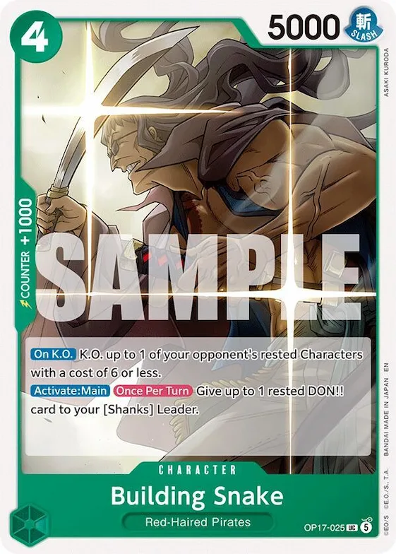 Building Snake #op17-025 – The World's Strongest Warriors