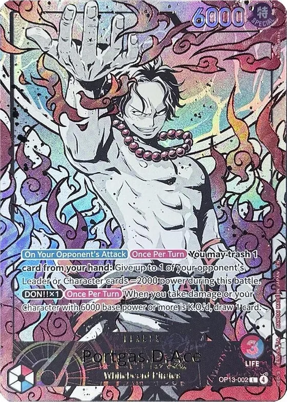 Portgas.D.Ace (English Version 3rd Anniversary Set) #op13-002 – One Piece Promotion Cards