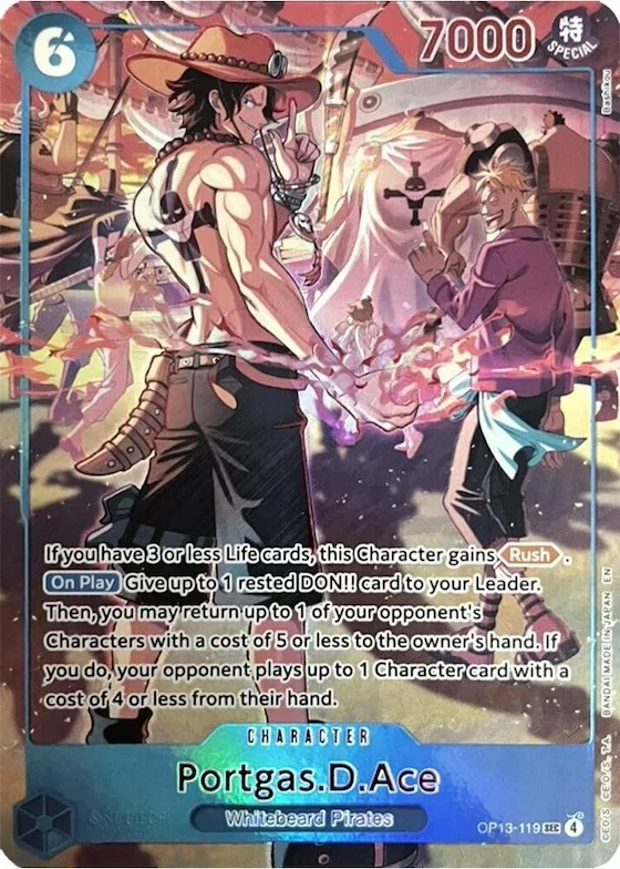 Portgas.D.Ace (119) (English Version 3rd Anniversary Set) #op13-119 – One Piece Promotion Cards
