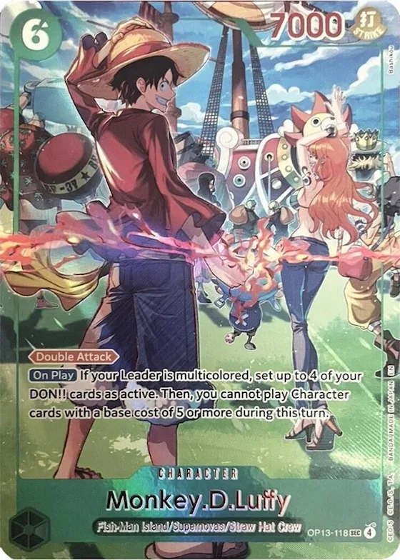 Monkey.D.Luffy (118) (English Version 3rd Anniversary Set) #op13-118 – One Piece Promotion Cards