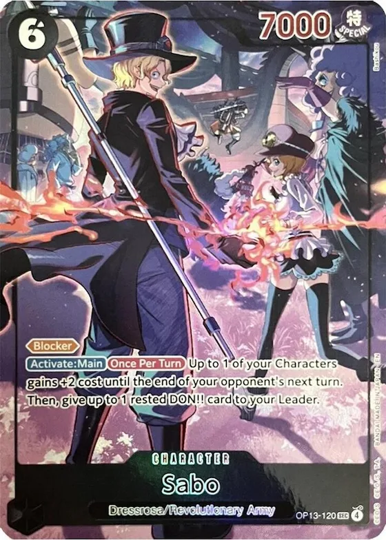 Sabo (120) (English Version 3rd Anniversary Set) #op13-120 – One Piece Promotion Cards