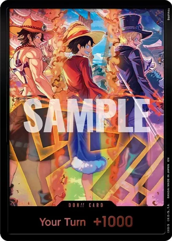 DON!! Card (English Version 3rd Anniversary Set) (Ace, Luffy, Sabo) #p711010 – One Piece Promotion Cards