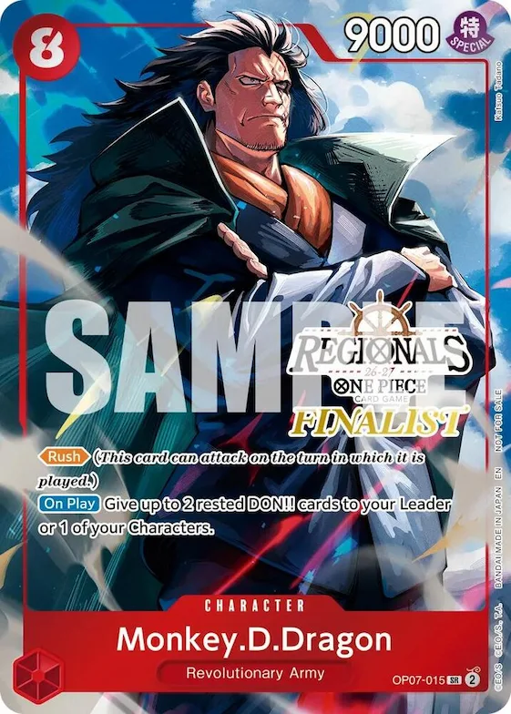 Monkey.D.Dragon (Regionals Finalist Card Set 26-27 Vol.2) #op7-015 – One Piece Promotion Cards