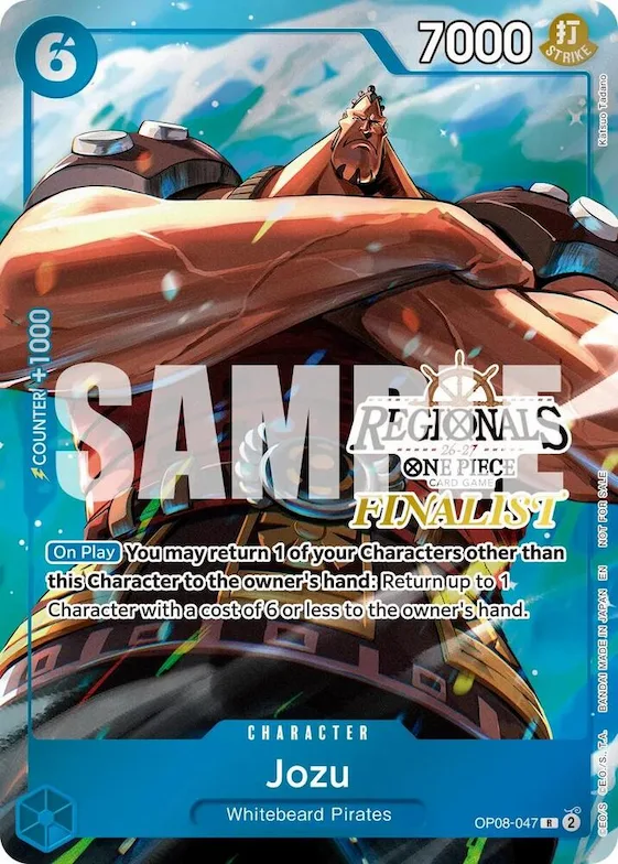 Jozu (Regionals Finalist Card Set 26-27 Vol.2) #op8-047 – One Piece Promotion Cards