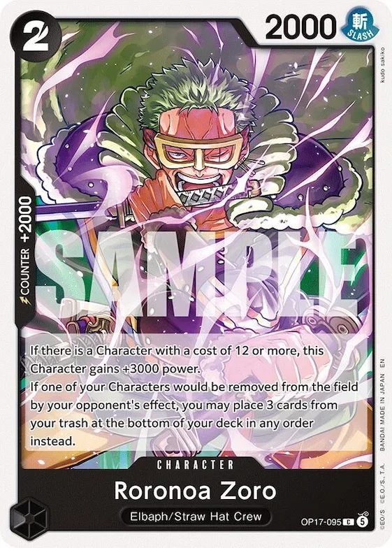 Roronoa Zoro #op17-095 – The World's Strongest Warriors