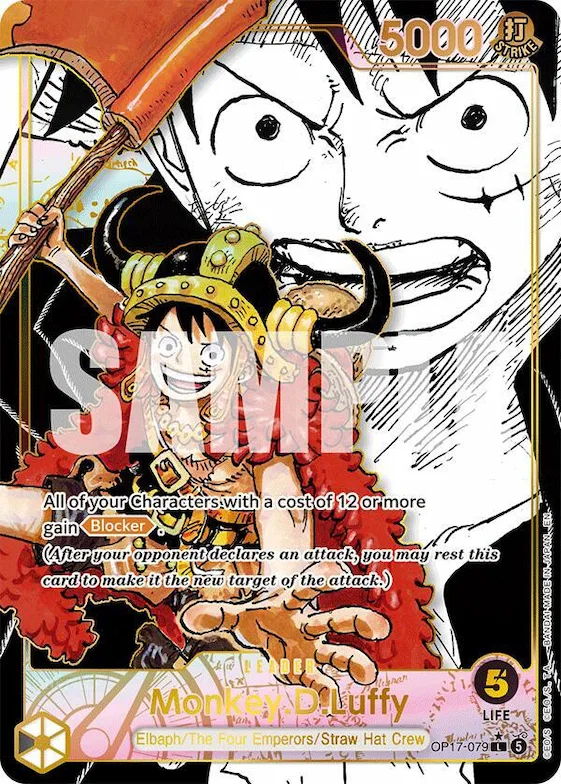 Monkey.D.Luffy (079) (Super Leader Alternate Art) #op17-079 – The World's Strongest Warriors