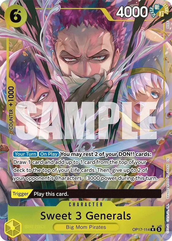Sweet 3 Generals #op17-114 – The World's Strongest Warriors