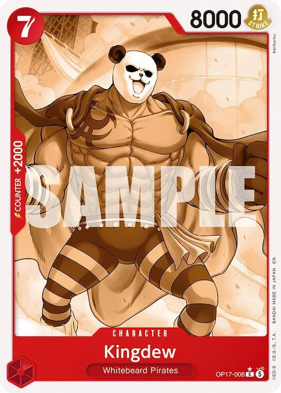 Kingdew (Pandaman Art) #op17-006 – The World's Strongest Warriors