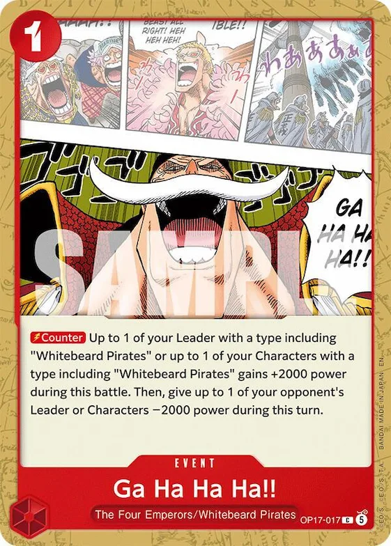Gra ha ha ha ha !! op17-017 – OP17 – The World's Strongest Warriors