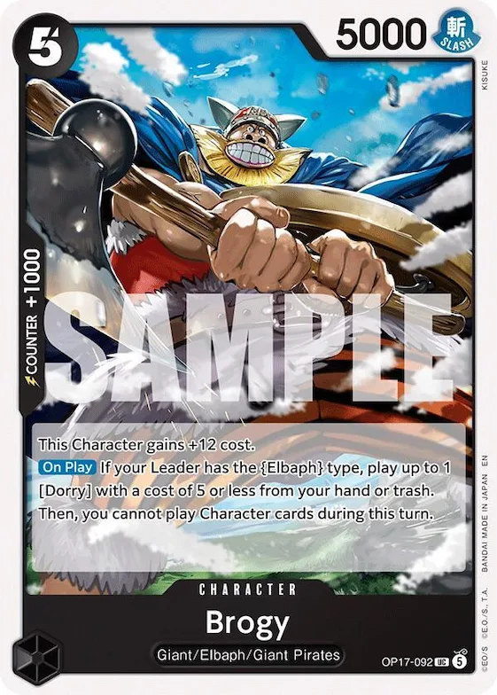 Broggy op17-092 – OP17 – The World's Strongest Warriors