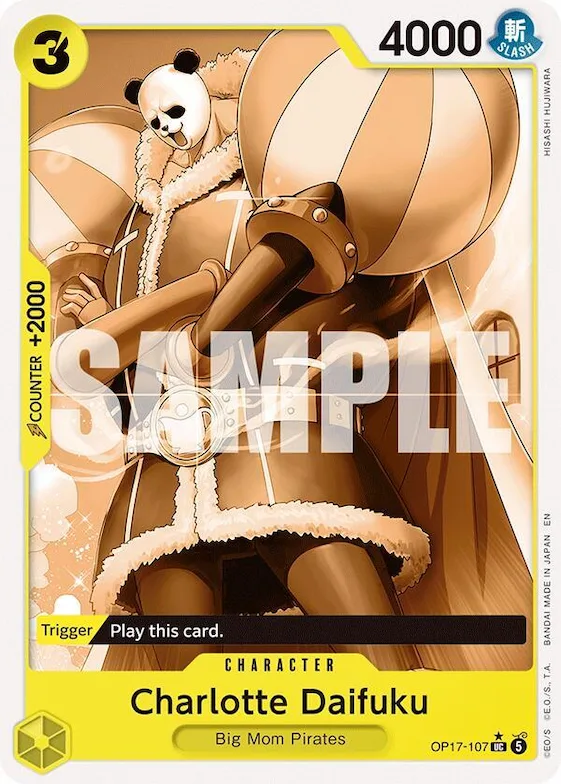 Charlotte Daifuku (Pandaman Art) #op17-107 – The World's Strongest Warriors
