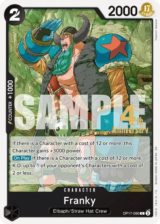 Franky #op17-090 – The World's Strongest Warriors Release Event Cards