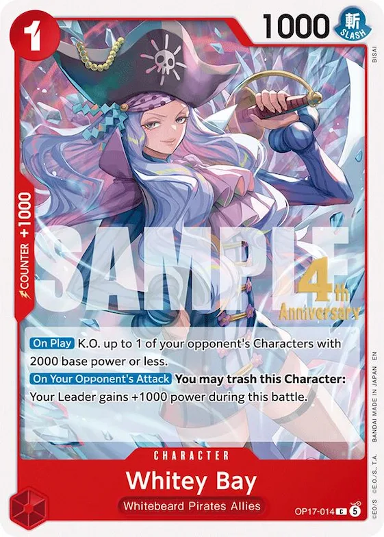Whitey Bay #op17-014 – The World's Strongest Warriors Release Event Cards