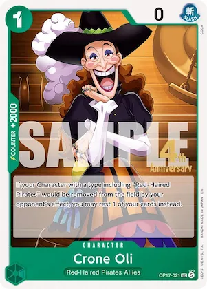 Crone Oil op17-021 – OP17 – The World's Strongest Warriors Release Event Cards