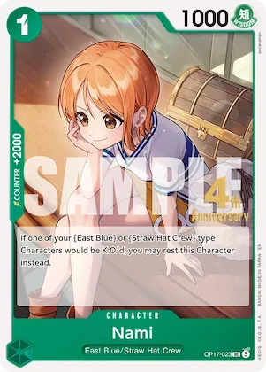 Nami (023) op17-023 – OP17 – The World's Strongest Warriors Release Event Cards