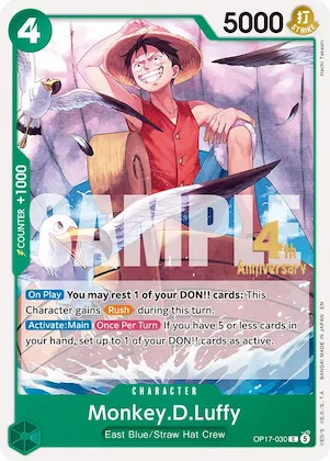 Monkey.D.Luffy (030) op17-030 – OP17 – The World's Strongest Warriors Release Event Cards