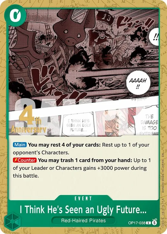 I Think He's Seen an Ugly Future... #op17-038 – The World's Strongest Warriors Release Event Cards