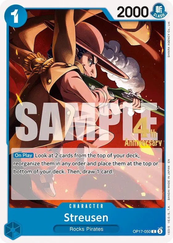 Streusen (050) #op17-050 – The World's Strongest Warriors Release Event Cards