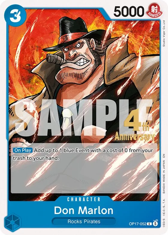 Don Marlon #op17-052 – The World's Strongest Warriors Release Event Cards