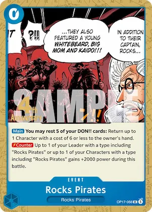 Équipage de Rocks op17-056 – OP17 – The World's Strongest Warriors Release Event Cards
