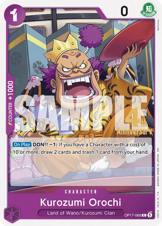 Orochi Kurozumi op17-066 – OP17 – The World's Strongest Warriors Release Event Cards