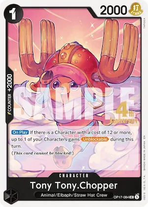 Tony-Tony Chopper op17-084 – OP17 – The World's Strongest Warriors Release Event Cards