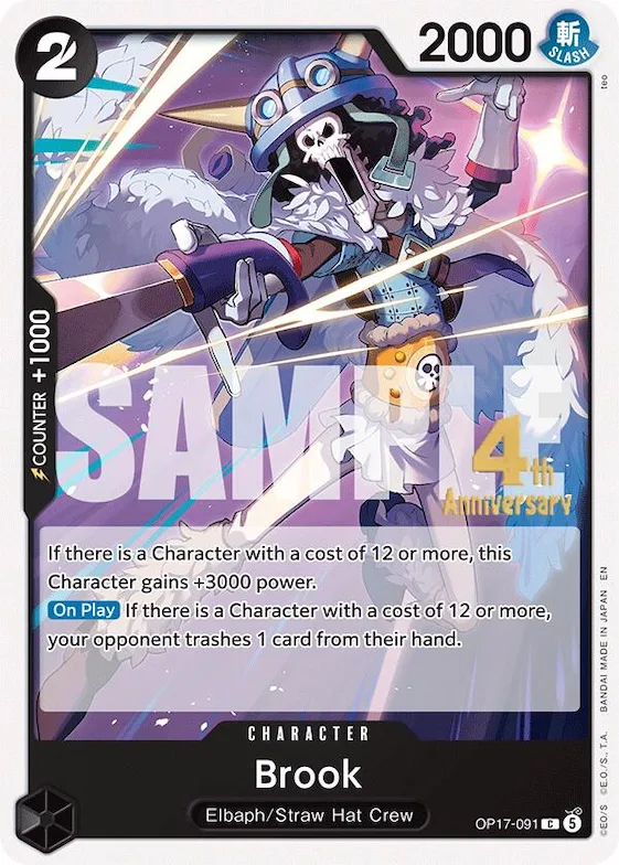 Brook op17-091 – OP17 – The World's Strongest Warriors Release Event Cards