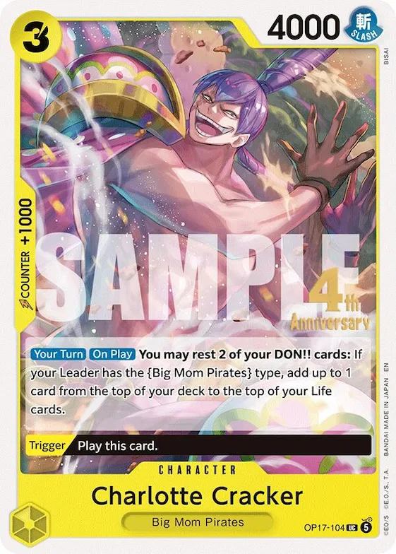 Charlotte Cracker op17-104 – OP17 – The World's Strongest Warriors Release Event Cards