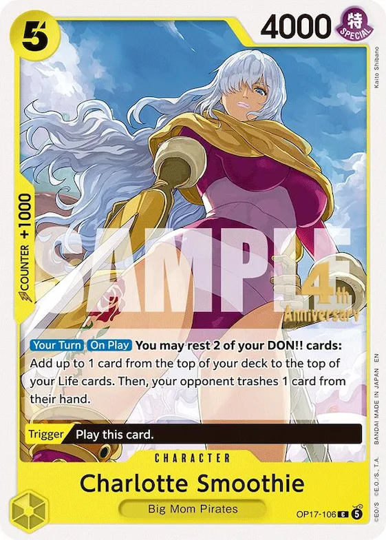 Charlotte Smoothie op17-106 – OP17 – The World's Strongest Warriors Release Event Cards