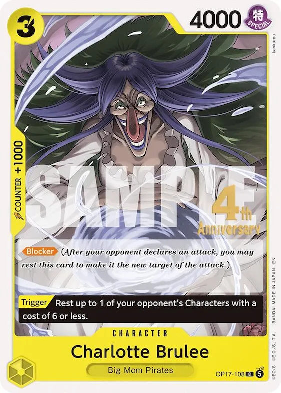 Charlotte Brûlée op17-108 – OP17 – The World's Strongest Warriors Release Event Cards
