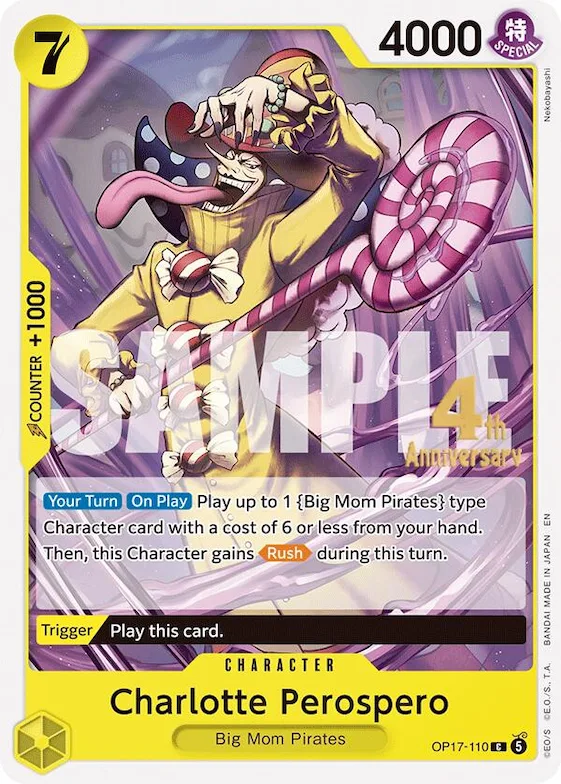 Charlotte Perospero #op17-110 – The World's Strongest Warriors Release Event Cards