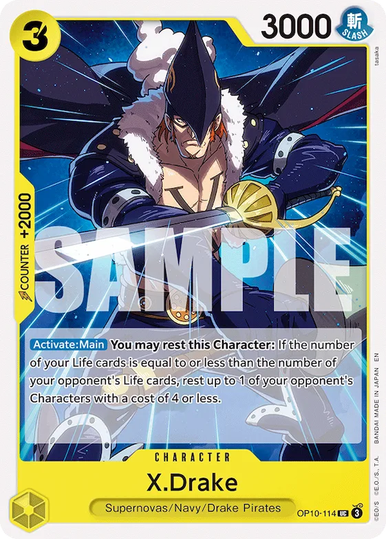 X.Drake #op10-114 – Starter Deck 36: YELLOW Eustass”Captain”Kid