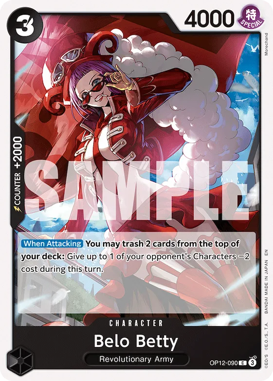 Belo Betty #op12-090 – Starter Deck 35: RED/BLACK Sabo