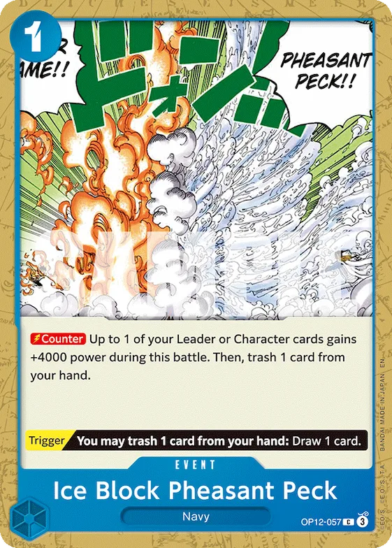Ice Block Pheasant Peck #op12-057 – Starter Deck 33: BLUE Kuzan