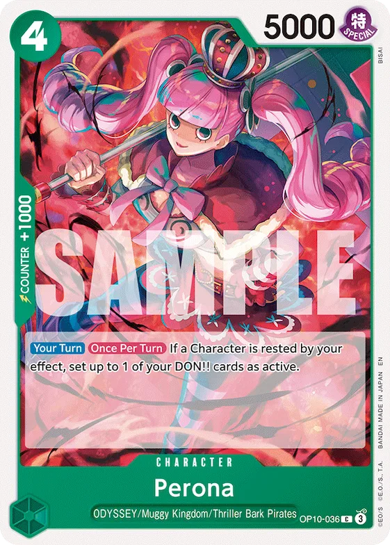 Perona op10-036 – ST32 – Starter Deck 32: GREEN Roronoa Zoro