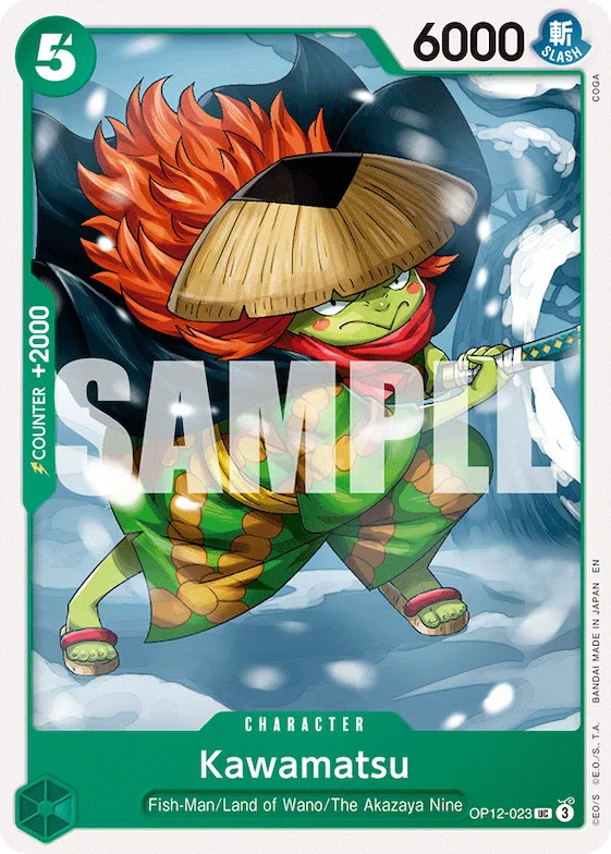 Kawamatsu #op12-023 – Starter Deck 32: GREEN Roronoa Zoro