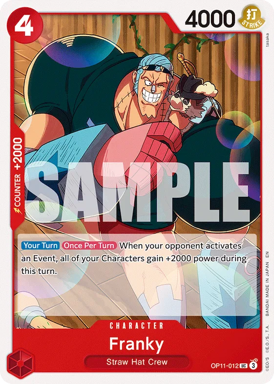 Franky op11-012 – ST31 – Starter Deck 31: RED Monkey.D.Luffy