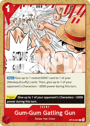 Gum Gum Rafale op13-021 – ST31 – Starter Deck 31: RED Monkey.D.Luffy